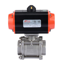 Stainless steel  Pneumatic Thread Ball Valve