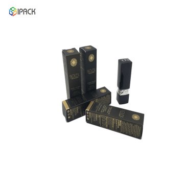 Folding Gold Card UV Printing Paper Lipstick Box