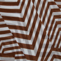 Cotton Voile Fabric Printed With Irregular Stripes