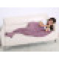 Cobertor de cauda de sereia (74.86X35.46 polegadas), não para casa quente e macio cobertor de sereia de malha para crianças e adultos