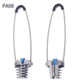 High Strength Metal Cable Anchoring Dead End Anchoring Wedge Clamp Metal fiber optic cable tension clamp