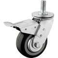 Heavy Duty PU M20 Thead Swivel Caster com freio