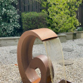 Garden Pool Cascading Corten Steel Water Feature