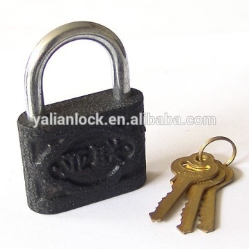 Cheap iron Logo customed casting padlock