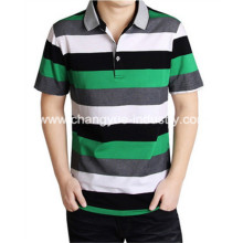 Moda homem contraste cor Polo t-shirt