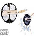 Preseasoned Flat Bottom Wok Set