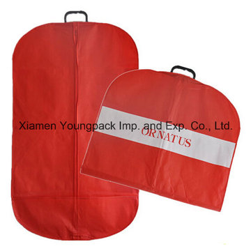 Custom Non-Woven Garment Cover Bag with Plastic Handle