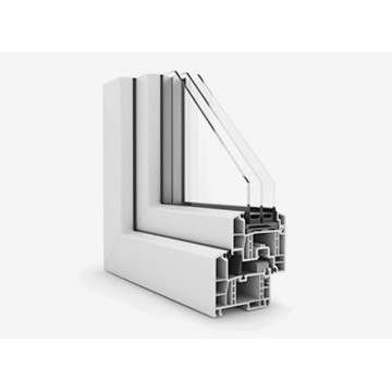 Ligne d&#39;extrusion de profil de fenêtre en PVC en plastique