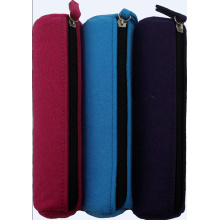 Colorful felt pen bag with zipper closure