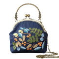 Ribbon Embroidery Flowers Bags Purse Handbag Gifts