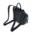 Unisex casual style leather travel bag backpack