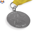 Medalha de recomendação de esmalte de corrida de prata