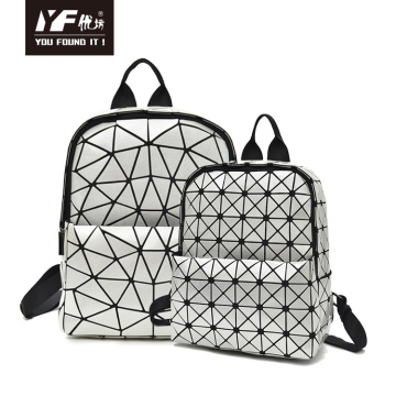 Mochilas para portátil holográficas geométricas bolso reflectante