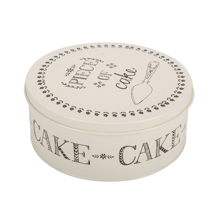 Tin Cake Storage Box