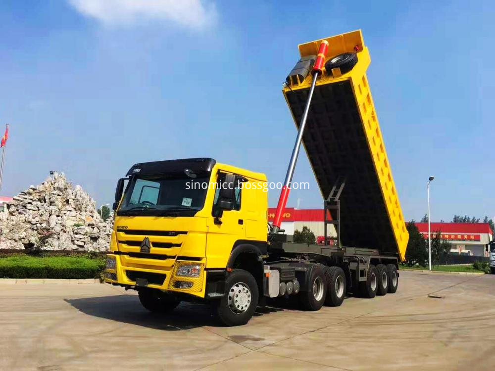 28 Cbm Bulk Heavy Duty Tipper Trailer For Tanzania Market