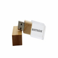 Флэш-накопитель USB 2.0 из дерева, хрустального стекла