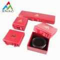 Card Paper Red Jewelry Box with Ribbon