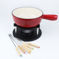 Enamel Cast Iron Melting Chocolate Cheese Fondue Sets