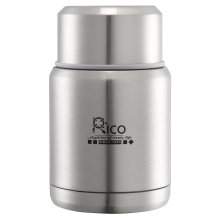 Frasco de vácuo alimentos inox com colher de s/s