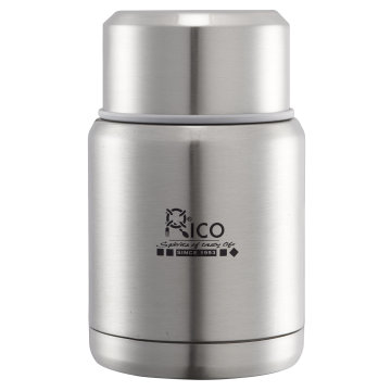 Frasco de vácuo alimentos inox com colher de s/s