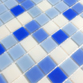 Mixed White Blues Glass Mosaic Swimming Pool Tiles