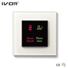 Hotel Doorbell System Indoor Panel Glass Frame (HR-dB1000S2-GL)