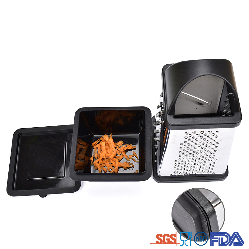 manual stainless steel vegetable and cheese box grater