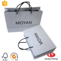 White Kraft Paper Bag With Black Logo