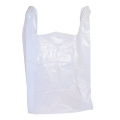 Custom Vest T Shirt White Plastic Bag