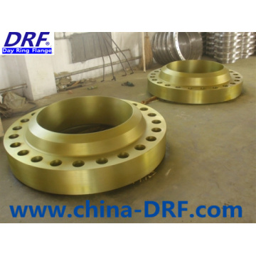 Yellow Painted DIN Welding Neck Flange, Pipe Flange