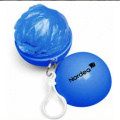 Promotional gift rain poncho in keychain balls