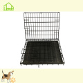 Portable Folding Black Pet Dog Cage With Handle