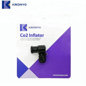 Conector del adaptador de cilindro de CO2 negro lleno