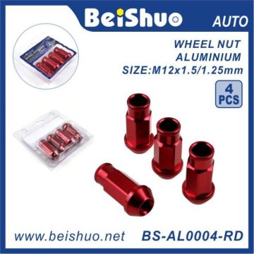 4PCS Roda Lug Nut com alumínio Open End