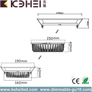 LED Housing Downlight CE RoHS 18W 6 Inch