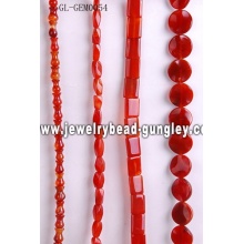 Natural gemstone carnelian bead