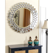 Hot Sales Handmade Round Venice emoldurado Wall Decorative Mirror para decoração de casa