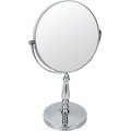 Standing Metal Chrome Makeup Mirror