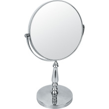 Standing Metal Chrome Makeup Mirror