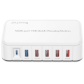 USB Travel Charger QC3.0 6-Ports Charging Station