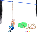 Playground Children Plastic Disc Tree Swing with Rope