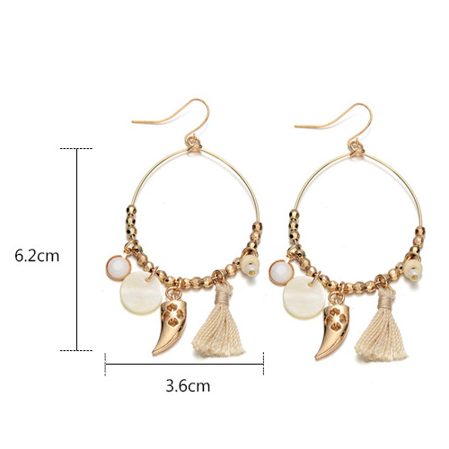 Tassel Hoop Earrings