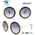 Lunettes de soleil en acétate à forme ronde (HMS457)