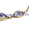 Unique Evil Eye Antique Bronze Sweater Necklace