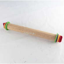 Einstellbarer Bakeware Buche Rolling Pin