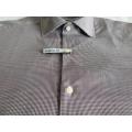 Men casual 50 y/d Poplin Italia Collar camisa