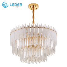 Lustre Branco Cristal Frisado LEDER