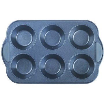 Silicone grip muffin cake pans