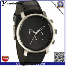 Yxl-379 de diseño simple reloj militar de cuero correa Mvmt Quartz Vogue moda relojes de pulsera para hombre al por mayor