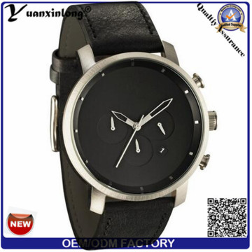 Yxl-379 Simple Design Military Watch Lederband Mvmt Quarz Vogue Trendy Armbanduhr Herrenuhren Großhandel